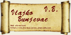 Vlajko Bunjevac vizit kartica